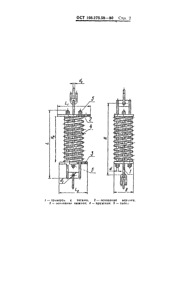 Блоки пружинные для подвесок трубопроводов АЭС и ТЭЦ ОСТ ОСТ 108.275.58-80. Страница 2