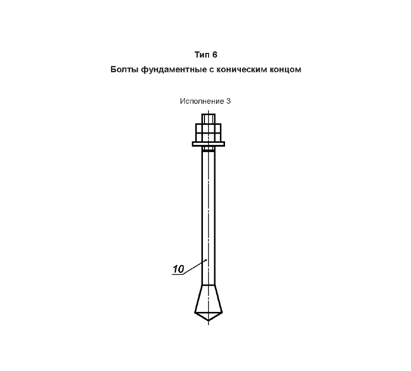 Анкерные болты на чертеже