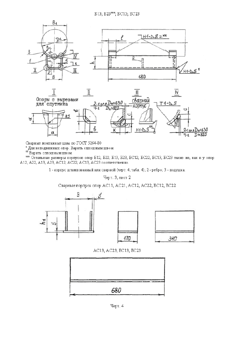 Опоры корпусные приварные КП. Страница 3