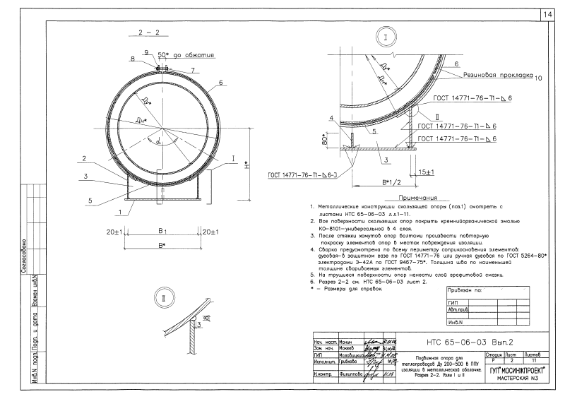 Опора подвижная. HTC 65-06-03 выпуск 2. Страница 2